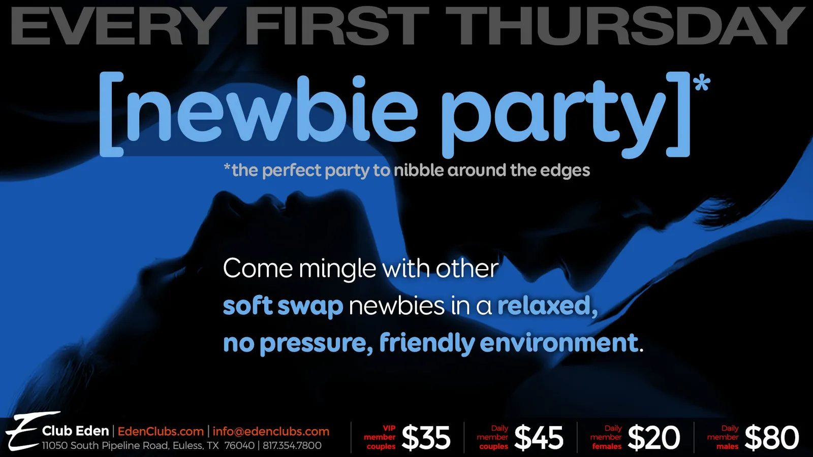 Newbie Thursday 5th Thursday at Club Eden DFW