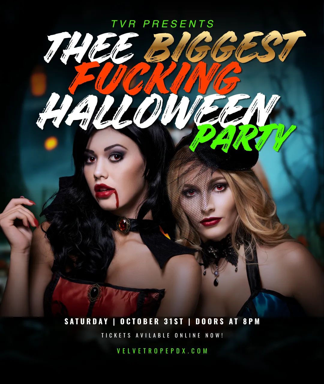 Thee Biggest Halloween Party at The Velvet Rope