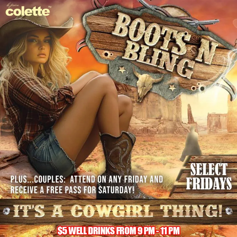 Boots and Bling at colette Houston