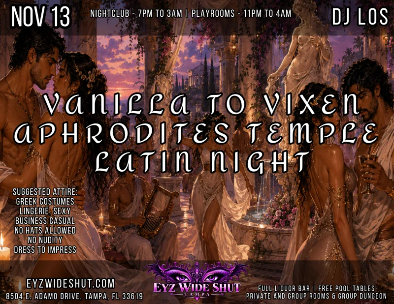 Vanilla to Vixen: Aphrodite Temple Latin Night