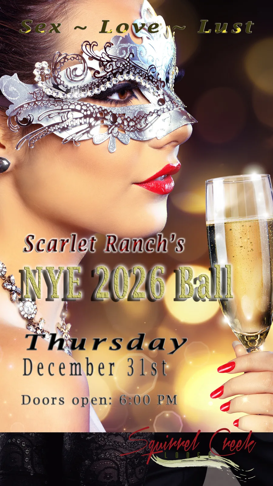 New Year Eve Gala at Scarlet Ranch
