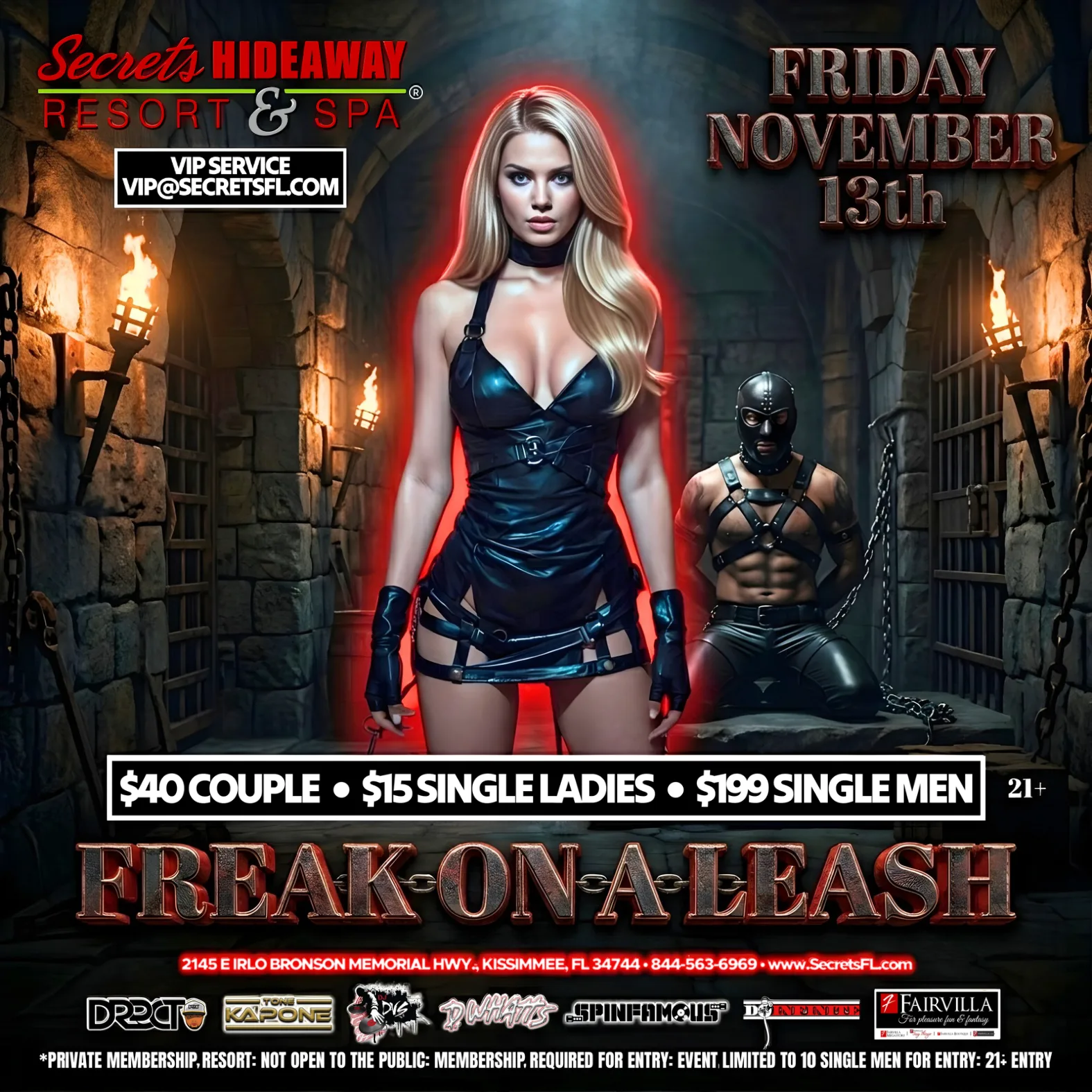 Freak on a Leash at Secrets Hideaway
