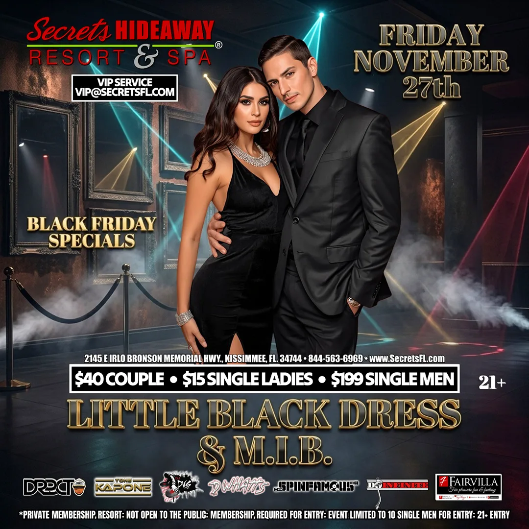 Little Black Dress & MIB at Secrets Hideaway