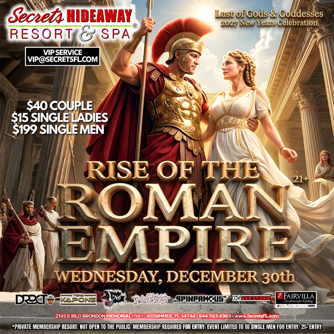 Rise of the Roman Empire - New Years Celebration at Secrets Hideaway