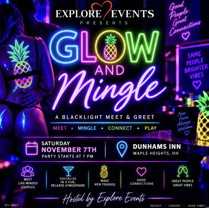 GLOW & MINGLE - A Blacklight Meet & Greet