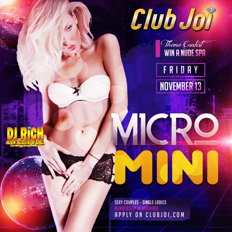 Micro Mini Friday at Club Joi